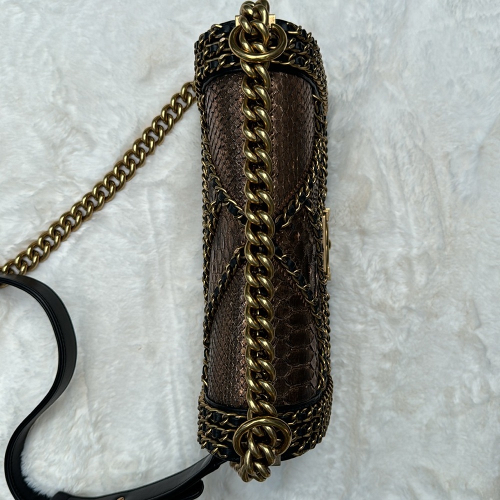 Chanel limited edition medium python boy bag - Picture 11 of 16
